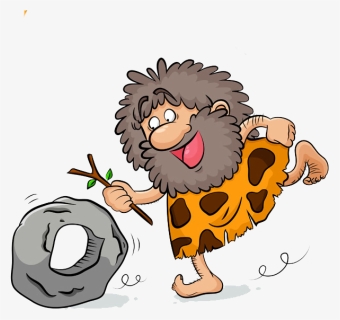 Prehistoric Drawing Caveman - Cartoon Stone Age People, HD Png Download, Free Download