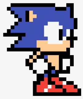 Pixel Art Sonic Pixel , Png Download - Pixel Art 8 Bit Sonic, Transparent Png, Free Download