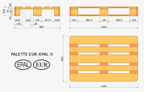 Euro Pallet Dimensions, HD Png Download, Free Download