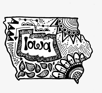Iowa State Zentangle - Illustration, HD Png Download, Free Download