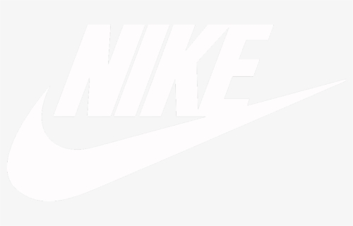 Black Background White Nike Logo, HD Png Download, Free Download
