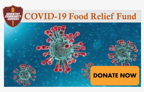 Covid Donation Banner - Adventist Community Services, HD Png Download, Free Download