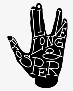 Live Long And Prosper Hand Png - Star Trek Shirt Clipart, Transparent Png, Free Download