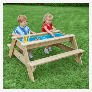 Tp Toys Deluxe Picnic Table Sandpit"  Class= - Picnic Table, HD Png Download, Free Download
