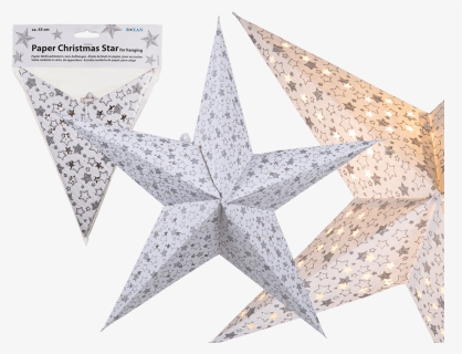 Transparent Christmas Star Png - White Christmas Star Paper, Png Download, Free Download