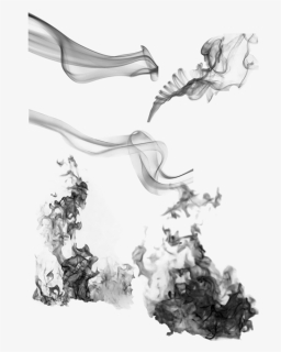 Black Smog Decorative Pattern - Sketch, HD Png Download, Free Download