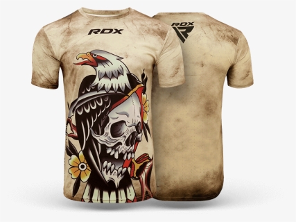 Harrier - Rdx T14 Brown Harrier Tattoo T-shirt, HD Png Download, Free Download