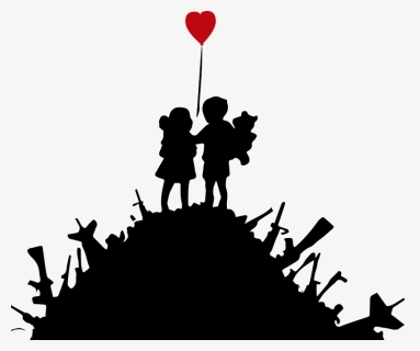 Banksy Kids On Guns, HD Png Download, Free Download