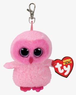 Ty Beanie Boos - Pink Beanie Boo Owl, HD Png Download, Free Download