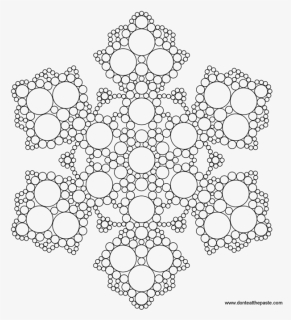 Printable Snowflake Mandala Coloring Pages, HD Png Download, Free Download