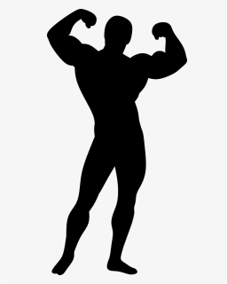 Bodybuilder Silhouette, HD Png Download, Free Download