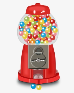 Gumball Machine Clip Arts - Chewing Gum Machine, HD Png Download, Free Download
