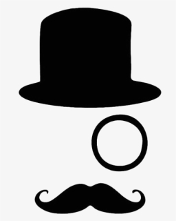 Mustache Bowler Hat Download Transparent Png Image - Top Hat Monocle Mustache, Png Download, Free Download