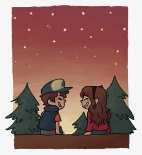 Gravity Falls, Dipper Pines, And Mabel Pines Image - Cartoon, HD Png Download, Free Download