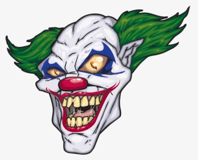 Joker - Scary Clown Face Png, Transparent Png, Free Download