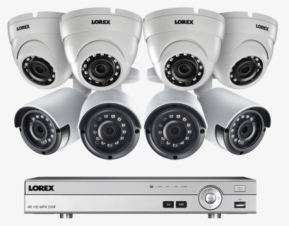 2k Super Hd Security Camera System With 8 Outdoor Cameras, - Lorex Cameras, HD Png Download, Free Download