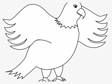 White Eagle Cliparts - Eagle Kids Clip Art Black And White, HD Png Download, Free Download