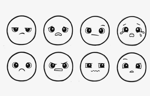 Unhappy Emojis - Cartoon, HD Png Download, Free Download