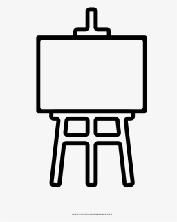 Easel Clipart Black And White, Easel Black And White - Fine Art Icon, HD Png Download, Free Download