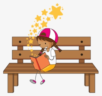 Girl Reading 26 - Cartoon, HD Png Download, Free Download