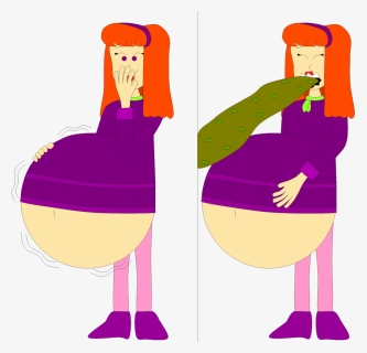 Daphne Gets Nausea By Angry-signs - Velma And Daphne Fart, HD Png Download, Free Download