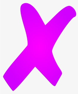 File - Pink X - Svg - Transparent Background Cross Mark, HD Png Download, Free Download