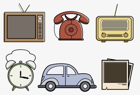 Vintage Objects Png Photo - Retro Objects, Transparent Png, Free Download