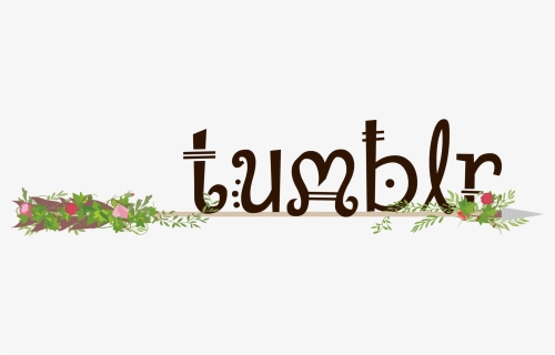 Text Tumblr In A Brown Fantasy Type Sitting On A Wooden - Calligraphy, HD Png Download, Free Download