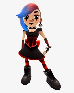 Lucy Goth Outfit00 - Subway Surfer Characters Lucy, HD Png Download, Free Download