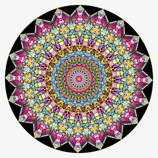 This Free Icons Png Design Of Kaleidoscopic Mandala, - Mandala, Transparent Png, Free Download