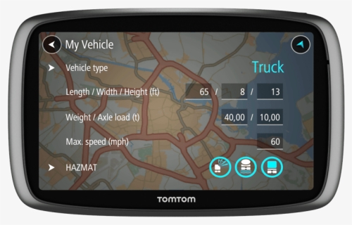 Trucker 600 Tomtom Gps - Tomtom Truck, HD Png Download, Free Download