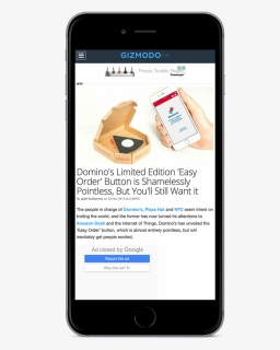 03-iphone Dominos Gizmodo - Fb Political Ad Paid, HD Png Download, Free Download