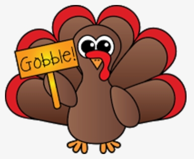 Draw A Cute Turkey , Png Download - Clip Art Turkey Gobble, Transparent Png, Free Download