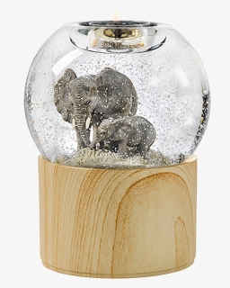 Transparent Snowglobe Png - Partylite Elephant Snow Globe, Png Download, Free Download