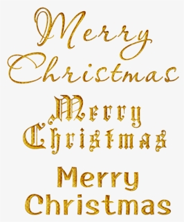 Merry Christmas Gold Png - Transparent Merry Christmas Gold Gif, Png Download, Free Download