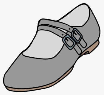 Mary Janes, Two Straps, Buckle, Silver - Slip-on Shoe, HD Png Download, Free Download
