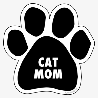 Paw Print Sticker "cat Mom - Love My Dog, HD Png Download, Free Download