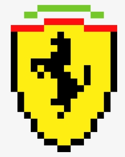 Ferrari Logo Pixel Art , Png Download - Pixel Art Ferrari Logo, Transparent Png, Free Download