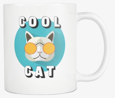 Cool Cat Mug - Coffee Cup, HD Png Download, Free Download