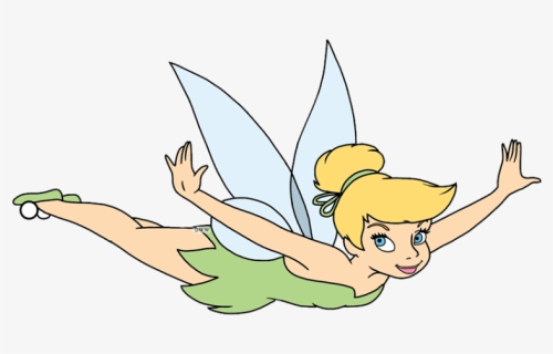 Tinker Bell Peter Pan Disney Fairies Flying Clip Art - Flying Tinkerbell Peter Pan, HD Png Download, Free Download