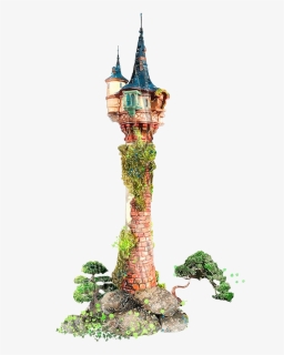 #watercolor #tower #rapunzel #castle #princess #fantasy - Rapunzel Castle Png, Transparent Png, Free Download