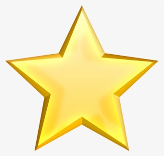 Golden Star Png Free Pic - Gold Star Transparent Background Icon, Png Download, Free Download