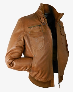 Leather Jacket Png - Brown Leather Jacket Png, Transparent Png, Free Download