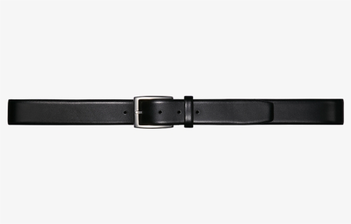 Black Calfskin Belt With Ruthenium Buckle - Belt, HD Png Download, Free Download