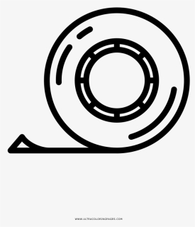 Scotch Tape Coloring Page - Circle, HD Png Download, Free Download