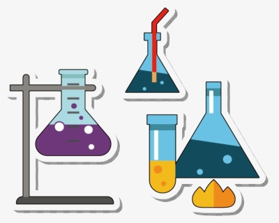 Laboratory Flask - Cartoon Flask Erlenmeyer Flask Chemistry, HD Png Download, Free Download