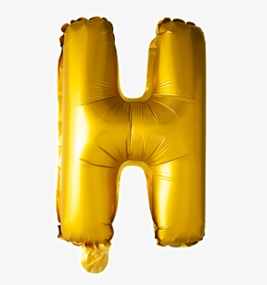 Foilballoon H , 16" - H Balloon Gold Png, Transparent Png, Free Download