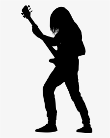 Girl Guitar Player Silhouette, HD Png Download, Free Download
