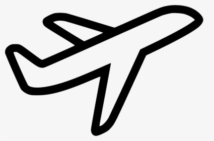 Transparent Airplane Outline Png - Airplane Icon Png Free, Png Download, Free Download