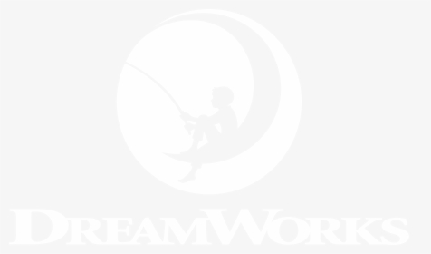 Dreamworks - White Dreamworks Animation Logo, HD Png Download, Free Download